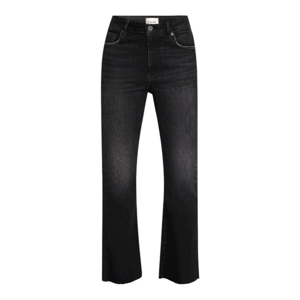 Frame Le Crop Mini Boot Claudius Black Jeans Denim Pants Designer Size 28 NWOT
